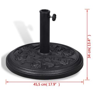 Base ronde de parasol de résine pour des parapluies durables et résistants aux intempéries - Product Image 4