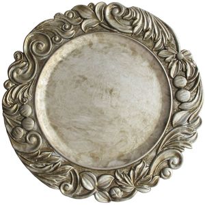 Assiette de présentation décorative en métal haut de gamme pour table de salle à manger, événements de mariage, vaisselle de luxe, finition élégante, design durable - Product Image 2