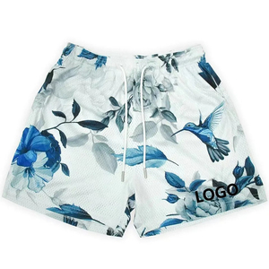 Shorts de sport respirants pour hommes, style streetwear, personnalisables, à motif uni, impression numérique, service OEM, prix de gros, 100% personnalisable - Product Image 1