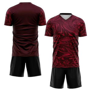 Camiseta de fútbol transpirable con diseño de sublimación impreso a medida, venta directa de fábrica, camiseta de fútbol personalizada para hombre en grandes cantidades - Product Image 2