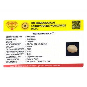 Loose Keshi Pearl 8.1 Carat AAAA Grade Freshwater Gemstone for Fine Jewelry - Product Image 4