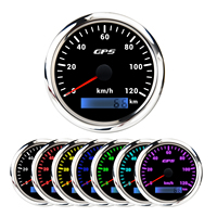 Speedometer GPS Universal 85mm Kustom Dapat Disesuaikan dengan Layar Digital, Kecepatan 120Km/jam