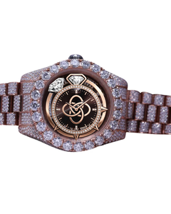 Custom Luxury Moissanite <b>Watch</b> Men Full <b>Diamond</b> Stainless Steel Quartz Wristwatch - Product Image 1