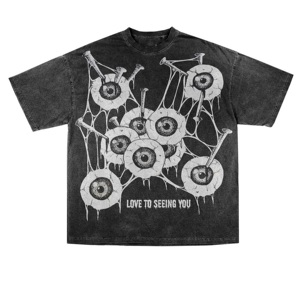 เสื้อยืดคอกลมสไตล์ฮิปฮอปสำหรับผู้ชาย ผ้าฝ้าย 100% พิมพ์ลาย 3 มิติ ทรงโอเวอร์ไซส์ แบบครอป - Product Image 3