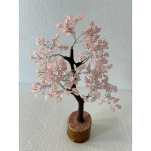 Árbol de Navidad de Cuarzo Rosa con Ramas de Piedras Preciosas Hechas a Mano, Rocas de Feng Shui, Minerales, Mascota, Gemas Curativas de Amor, Ecológico - Product Image 4