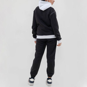 Survêtements élégants pour femmes, style streetwear, à manches longues, en molleton de coton respirant, avec épaules tombantes, pour l'hiver, vente en gros - Product Image 2