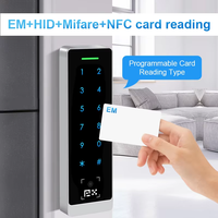 Métal Externe Étanche Tactile Clavier RFID Lecteur de Carte QR Code Lecteur Réseau Autonome Porte Contrôle D'accès