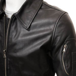 Veste en cuir de qualité supérieure pour homme, style streetwear, toile écologique, coupe confortable, hiver, service OEM, imperméable - Product Image 5
