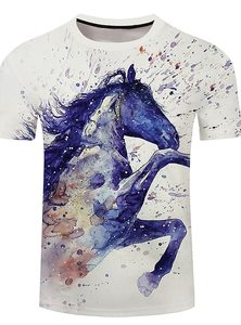 T-shirt homme à manches courtes avec imprimé graphique pour le printemps et l'été, en coton écologique, tissu durable, personnalisable. - Product Image 2