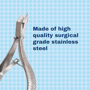 Professional Stainless Steel Curved Manicure Set Wide Jaw Opening for Finger Nail Cuticle Nipper Pusher Toenail Ingrown Cutters - Product Image 6