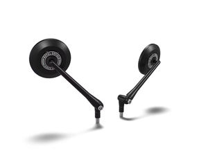 Rétroviseurs ronds noirs pour Royal Enfield KXA00435 Classic <span class=keywords><strong>Meteor</strong></span> Hunter Bullet Bear 650 450 <span class=keywords><strong>350cc</strong></span> OEM - Product Image 1