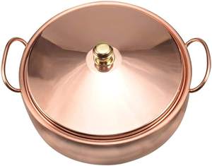 Olla de Cobre de Alta Pureza (99.95%) para Cocina de Inducción, Ecológica, Duradera, en Varios Tamaños, Uso Exclusivo, Hecha a Mano - Product Image 3