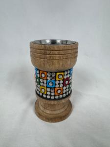 Portavelas navideño de madera para el hogar y el jardín, para decoración de bodas y cenas, quemador de Bakhoor con piedras con cuentas para venta al por mayor - Product Image 5