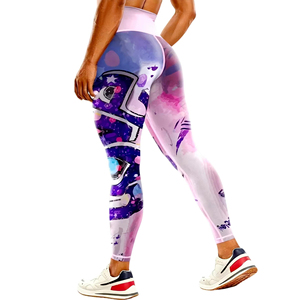 Leggings Deportivos Personalizados al por Mayor para Mujer, Estampado Colorido, Cintura Alta, Ecológicos, de Spandex/Poliéster, Sublimados, para Fitness, Yoga y Estiramiento - Product Image 5
