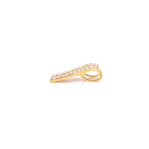 จี้ทองคำแท้ 14K ประดับทับทิมและเพชรทรงแท่ง - อัญมณีธรรมชาติ - Product Image 4