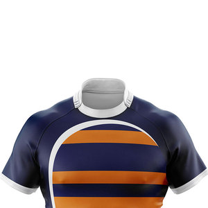 Camiseta de Rugby Deportiva Personalizada para Hombre, Servicio OEM, Secado Rápido, Transpirable, 100% Poliéster, para Entrenamiento Atlético - Product Image 6