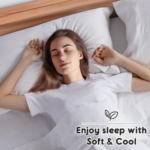 For Hotel 100% Linen Woven Modern Grade 4-Piece Bed <b>Sheet</b> Set <b>White</b> 100TC Solid Pattern Eco-Friendly All-Season Custom Logo - Product Image 2