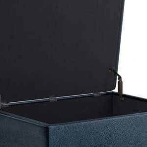 Owen angosciato blu scuro di stoccaggio ottomana elegante tavolino da caffè - Product Image 4