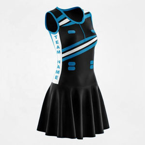 Nouvelle robe de tennis pour femmes, modèle tendance, 100% polyester, respirante, UPF 50+, anti-transpiration, grande taille, couleur personnalisée, adulte - Product Image 3