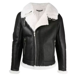 Custom Made XL Genuine Leather Motorbike Jacket Casual Zipper Closure Waterproof Windproof Printed Winter Full Grain Leather - Product Image 1