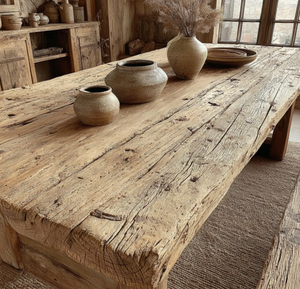 Table à manger en bois d'acacia massif de haute qualité avec pieds en bois pour un style moderne et une ambiance élégante - Product Image 3