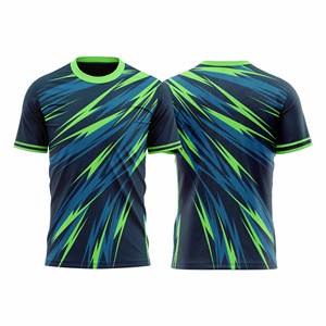 Camiseta Estilo Jersey de Fútbol, Servicio OEM y ODM Disponible |   Impresión de Logotipos Personalizados |   Tela con Control de Humedad - Product Image 1