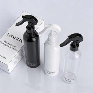 Bouteille pulvérisateur à pompe en plastique PET 370 ml couleur personnalisée - Bouteille en plastique Cosmo vide pour coiffure, nettoyage, impression sérigraphique - Product Image 2