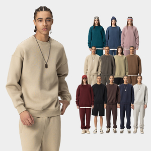 Fabricant de Sweatshirts en Gros, Sweatshirts Personnalisés en Coton Mélangé 350 Gsm Doublés de Polaire à Col Rond pour Femmes et Hommes - Product Image 1