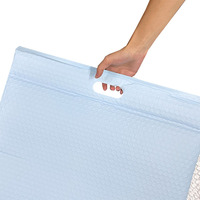 Enveloppes à bulles en poly bleu clair avec enveloppe à poignée pour l'expédition d'articles délicats Emballage de protection durable avec doublure à bulles