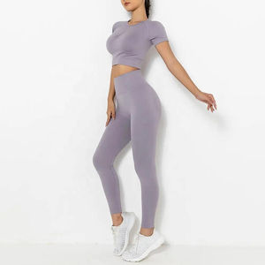 Conjuntos de Yoga para Mujer de Primera Calidad, Ropa Deportiva para Entrenamiento, Precio de Fábrica al por Mayor, Ropa de Ejercicio, Conjunto de Yoga para Mujer - Product Image 1