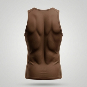 Débardeur de sport respirant pour homme 100 % polyester à séchage rapide, idéal pour l'entraînement et la course en extérieur - Product Image 2