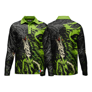Camisetas Polo de Pesca Impermeables para Hombre, Logotipo Personalizado, Manga Larga, Secado Rápido, UPF 50+, Ropa Deportiva Transpirable, Más Vendidas - Product Image 1