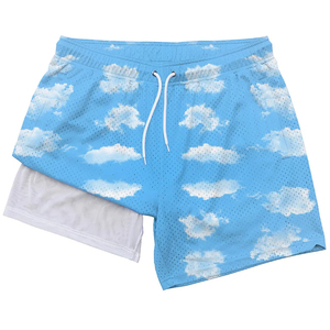 Shorts en maille numériques Buker OEM, camouflage désertique personnalisé, shorts pour hommes en maille grande taille avec poches - Product Image 2