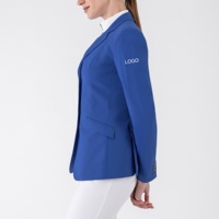 Vêtements d'équitation de luxe pour femmes Horsekraft, bleu royal, respirants, légers, veste d'équitation sur mesure, personnalisée