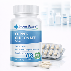 Tabletas de Gluconato de Cobre para Adultos, Antioxidante, Mineral Trasero, Refuerzo Inmunológico, Colágeno, Suplemento Dietético - Product Image 1