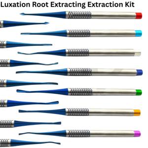 Ensemble de 7 instruments d'extraction de canaux radiculaires dentaires en titane, instruments de remodelage pour interventions précises - Product Image 3