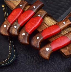 Couteaux de Chef Traditionnels 5 Pièces avec Revêtement Poudré, Manche Personnalisé, Lame Dentelée Tranchante pour Usages Multiples, Écologiques - Product Image 2