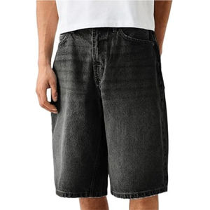 Shorts en jean pour homme, mode décontractée, haute qualité, style vintage délavé, streetwear, vêtements d'été pour l'extérieur - Product Image 1