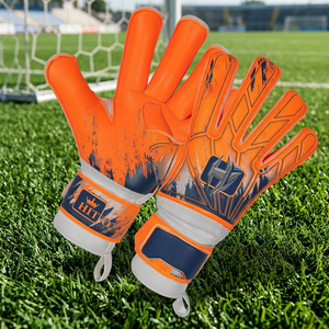 Guantes de Portero de Fútbol de Látex Alemán de Alta Calidad, Personalizados, Profesionales y de Protección, Mayorista de Guantes de Portero de Pakistán - Product Image 4