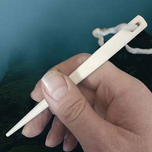 Eye Bone Sewing Needle Handmade Natural <b>Leather</b> Lacing Needle Durable Craft <b>Tool</b> for DIY Stitching Repair and Hand Sewing - Product Image 4
