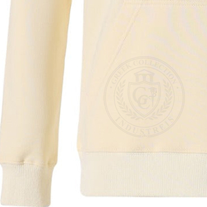 Sudadera Personalizada de Alta Calidad para Mujer, Cuello Redondo, 100% Algodón, Felpa Transpirable, Logotipo Bordado Griego, Estilo Collage - Product Image 4