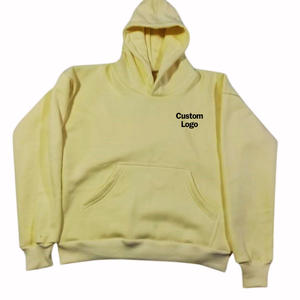 เสื้อฮู้ดแขนยาวมีกระเป๋า ผ้าฝ้ายฟลีซ พิมพ์โลโก้ตามสั่ง สำหรับผู้ชาย - Product Image 1