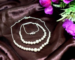 Tobillera de Plata de Ley 925 con Cuentas de Bola |   Tobillera Minimalista Ajustable para Mujer - Product Image 3