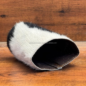 Vente en gros Refroidisseur de canette isotherme Refroidisseurs de bière en cuir de vachette Porte-bouteille en cuir de vachette Manchon personnalisé Coozies pour canettes - Product Image 6