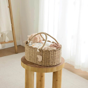 Organizador de Pañales de Primera Calidad con Diseño Práctico para una Guardería Ordenada y Elegante, Cesta de Almacenamiento de Pañales de Mimbre Duradera y Encantadora - Product Image 1