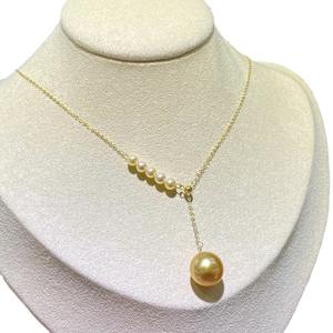 Collares de Perlas Naturales de Oro G18k, Nueva Colección Primavera/Verano, Versátiles, 5-6mm y 10-11mm, Blanco Limpio, Estilo Casual - Product Image 4