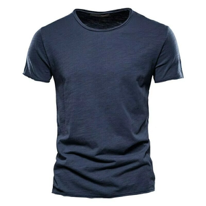 New Arrival Customized 100% Cotton Men's Summer T-Shirt Casual Print Design Soft Fitness Style for Man - Product Image 5