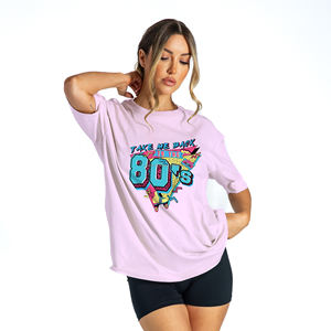 Retro Vintage 1980's Costume 80's Outfit Hombres Mujeres 80's Party Pullover Camiseta de gran tamaño - Product Image 2