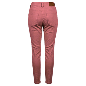 Jean décontracté pour femme, taille mi-haute, cinq poches, coupe droite, teint en pièce, lavable, respirant, longueur intégrale, 7,23 oz, Printemps-Été - Product Image 2