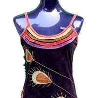 Casual Summer Women's Long CAMISoles Breathable 100% Cotton Knitted Fabric <b>Patchwork</b> Design - Product Image 6